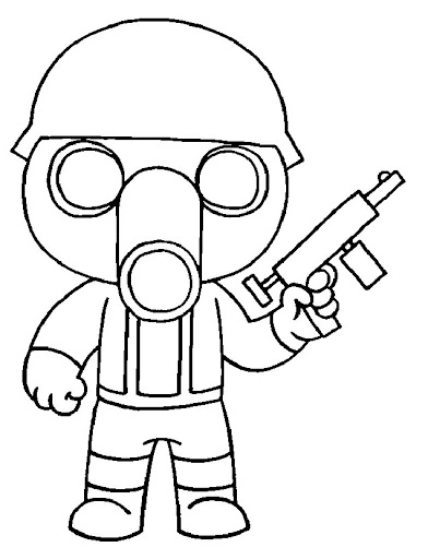Coloring page Roblox Torcher